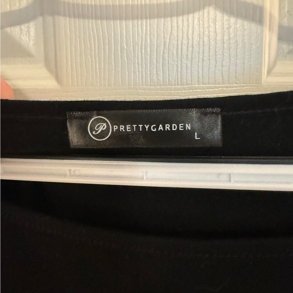 Women’s PrettyGarden Maternity Black Long Sleeve Round Neck Mini Dress. Size L. - Picture 14 of 16